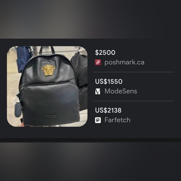 Versace Medusa plaque backpack - Picture 6 of 8